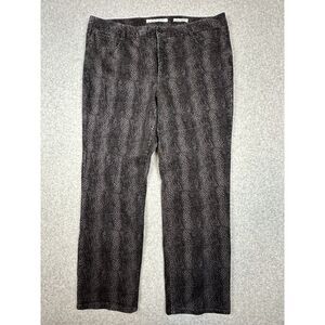 Jones‎ New York Lexington Straight Jeans 20W Snakeskin Print Stretch Slimming